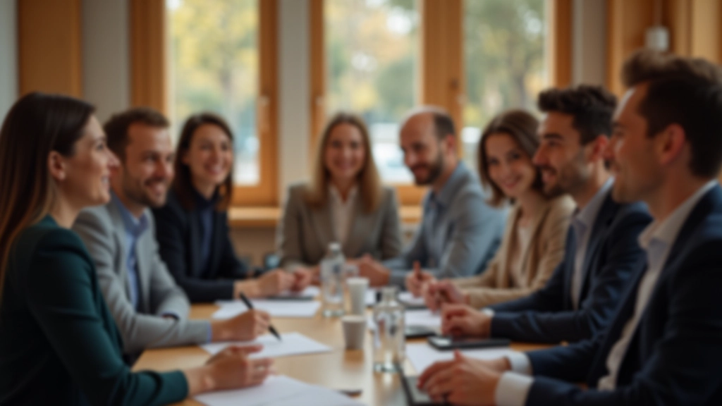 Skupiny profesionálů během interaktivního workshopu zaměřeného na asertivitu